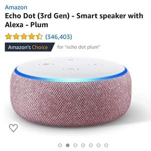 Amazon Echo Dot (3rd Gen) - Plum